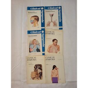 Lot of 6 Vintage CIBA Clinical Symposia Medical‎ Journals 1970s Frank Netter Art